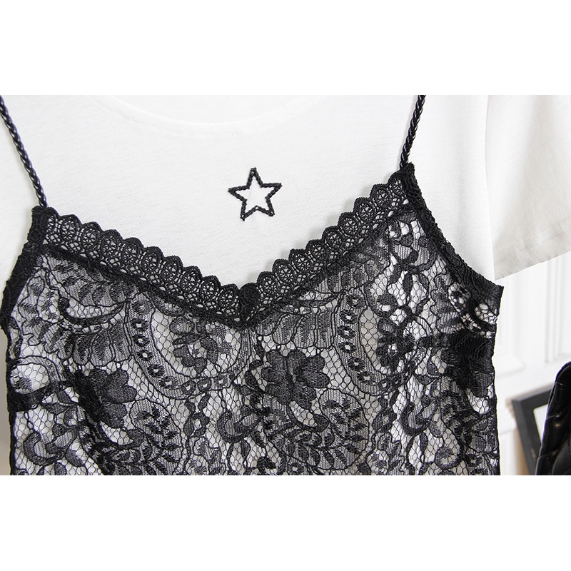 Bộ Đồ Ngủ Ngắn Tay Phối Ren Với Chất Liệu Bằng Lụa Thoải Mái Dành Cho Nữ | BigBuy360 - bigbuy360.vn