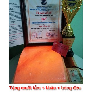 Đá muối massage chân mặt cong