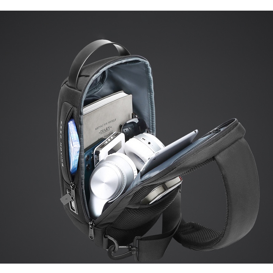 Túi đeo chéo nam cao cấp, Túi Đeo Chéo Nam Có Cổng Sạc Usb Tiện Lợi, túi đeo chéo nam đẹp