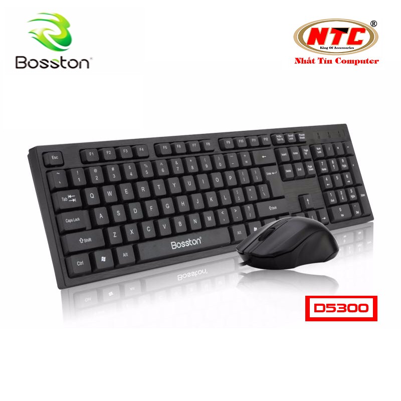 Bộ bàn phím và chuột văn phòng Bosston D5300 có dây | BigBuy360 - bigbuy360.vn
