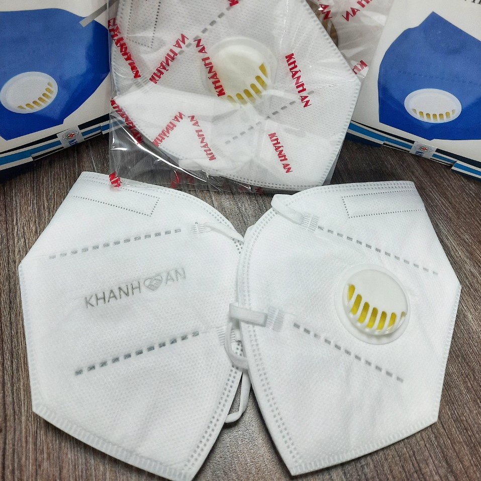 Khẩu trang y tế N95 có van thở Khánh An chính hãng 𝗥𝗘𝗦𝗣𝗜𝗥𝗔𝗧𝗢𝗥 𝗣𝗠 𝟮.𝟱 𝗠𝗘𝗗𝗜𝗖𝗔𝗟 𝗙𝗔𝗖𝗘 𝗠𝗔𝗦𝗞
