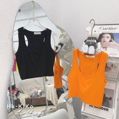 Áo Thun Nữ 3 Lỗ Cổ U croptop - Màu Sắc Cá Tính - Phù Hợp Với Nhiều Phong Cách