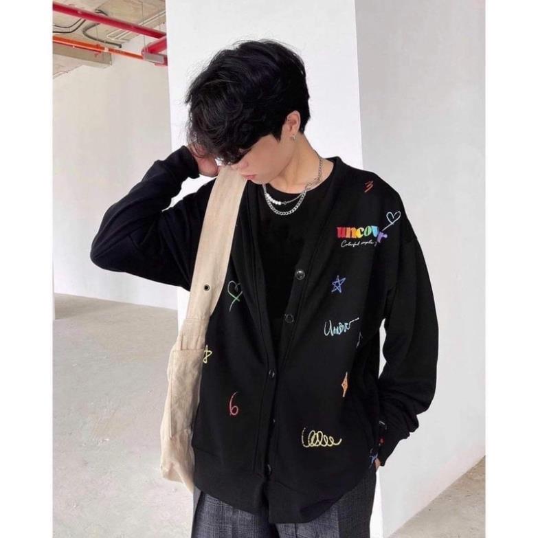 Áo khoác Cadigan UNCOVER bút chì  in kínTC