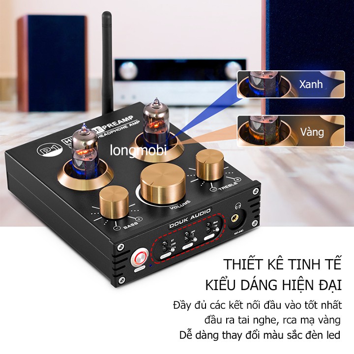 Douk Audio P1 - Đầu giải mã nhạc Tích hợp PreAmp Bluetooth 5.0 APTX