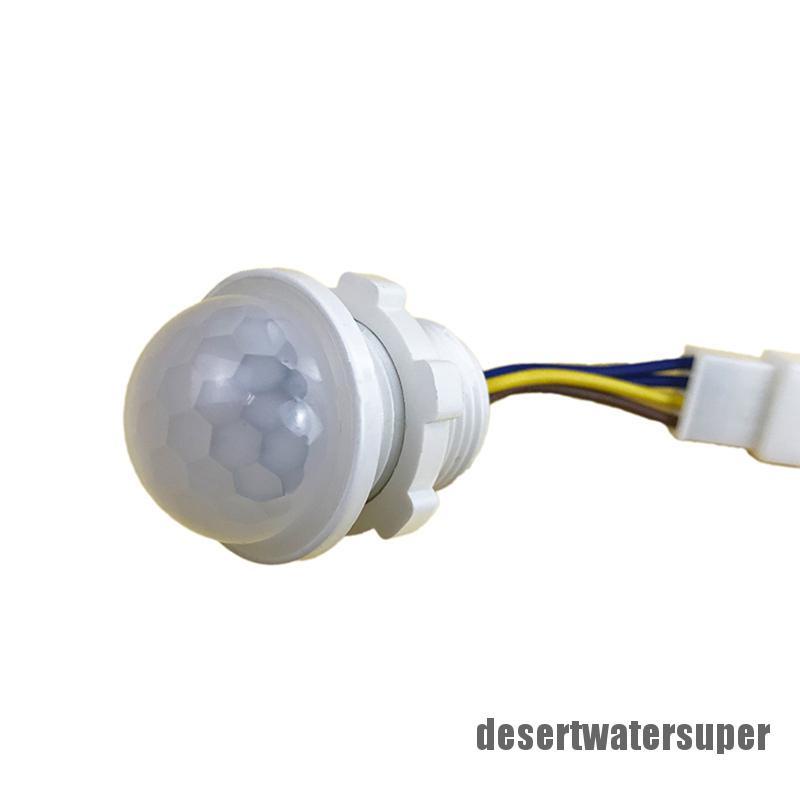 NEW DSVN 40mm LED PIR Detector Infrared Motion Sensor Switch with Time Delay Adjustable