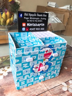 tủ đựng mỹ phẩm 4 tầng doraemon