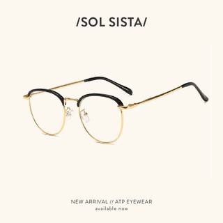(Chuẩn + Ảnh thật) Gọng kính nữ kim loại viền nhựa trong suốt trẻ trung xu hướng thời trang đi chơi đi học ATP Eyeglass