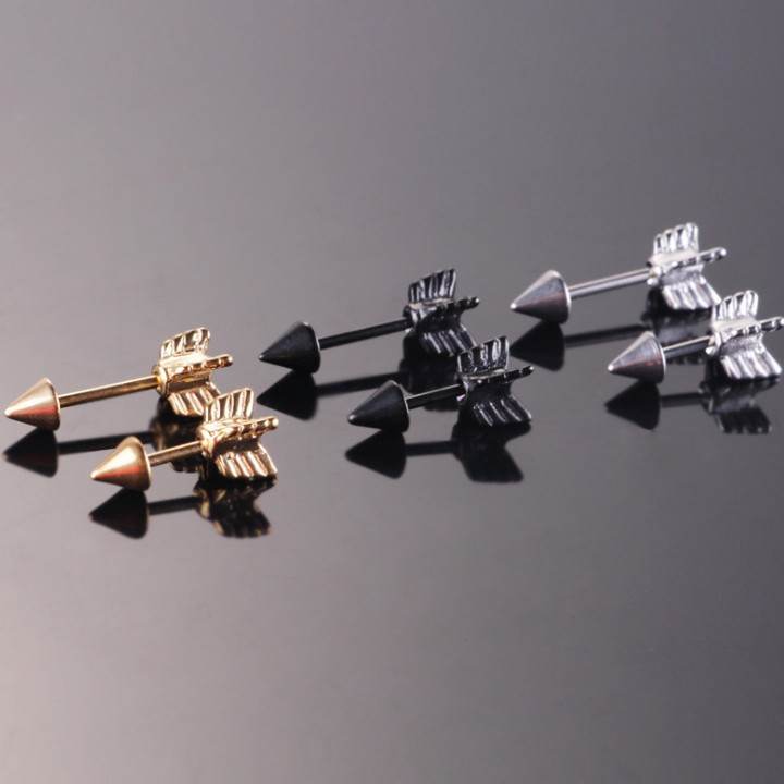 Bông Tai Nam Titan Không Đen TT 1365 - 1 cặp