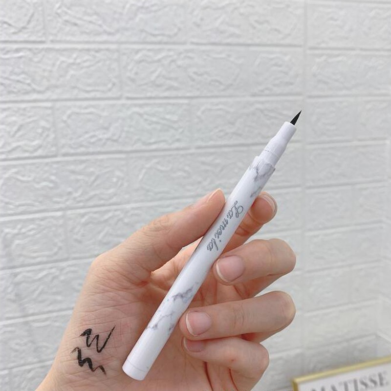 Bút kẻ mắt chống thấm nước lâu trôi 24h thiết kế vỏ họa tiết cẩm thạch | BigBuy360 - bigbuy360.vn