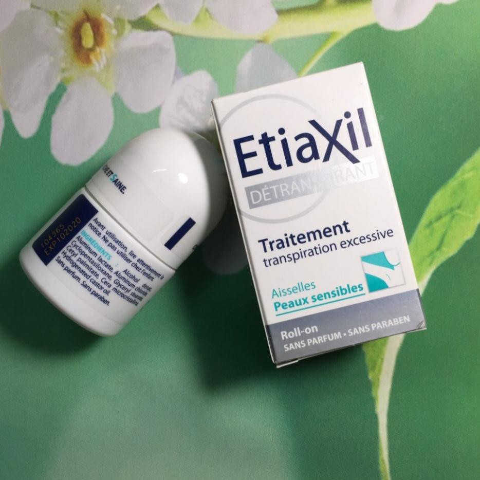 Etiaxil Lăn Khử Mùi, Ngăn Tiết Mồ Hôi Hiệu Quả - Mầu Xanh, Chính Hãng Pháp 15ml