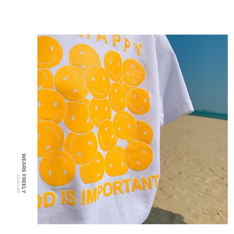 Áo Thun Cotton Tay Ngắn Dáng Rộng In Chữ Thoải Mái Thời Trang Mùa Hè Cho Bé Trai