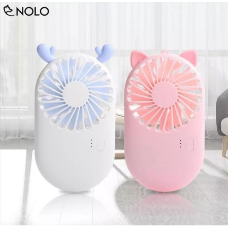 Quạt Mini Cầm Tay 3 Chế Độ Gió Cực Mát (Tặng kèm Đế + Cáp Sạc Pin)