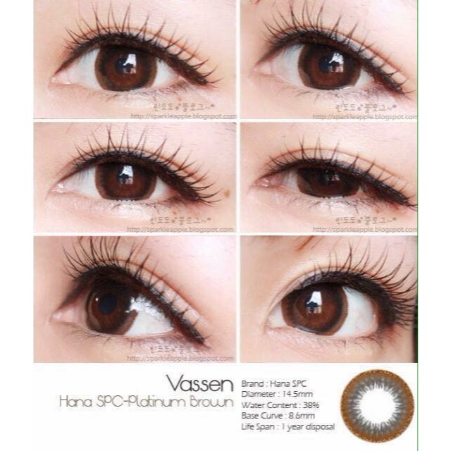 Lens Vassen màu Pratinum Brown