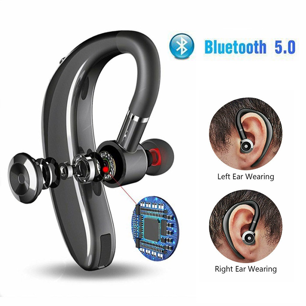 Tai Nghe Bluetooth 5.0 Móc Vành Tai Chống Ồn Có Micro Tiện Dụng