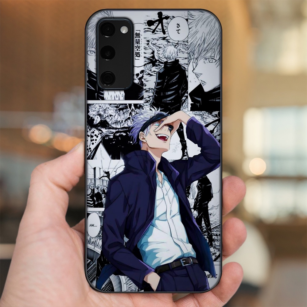 Ốp lưng Samsung S20 FE viền đen in hình Satoru Jujutsu Kaisen