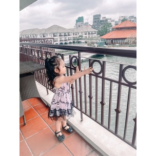 Váy yếm lụa đuôi cá tutu Lennco cho bé gái(7-19kg)