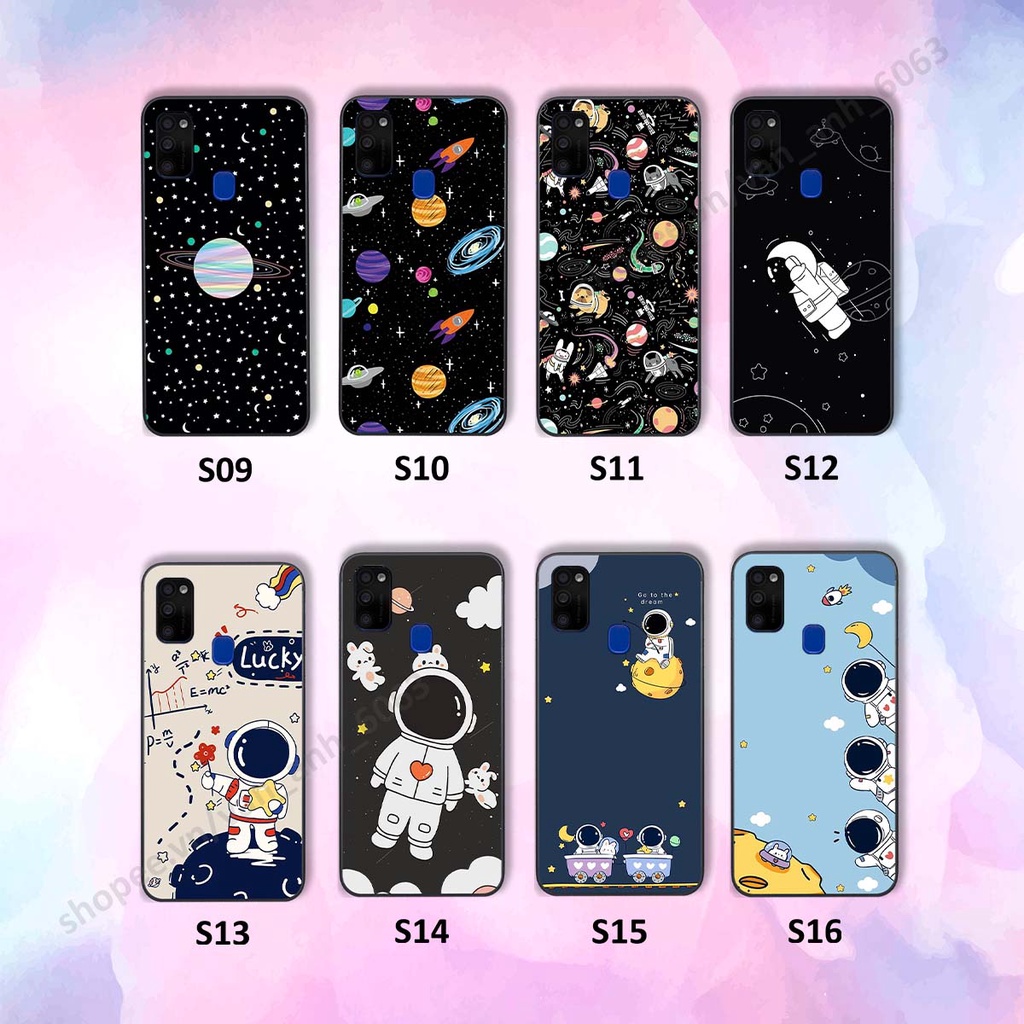 Ốp Samsung M21 / M30s hình bầu trời, phi hành gia đẹp, ốp lưng điện thoại samsung galaxy viền dẻo cao cấp