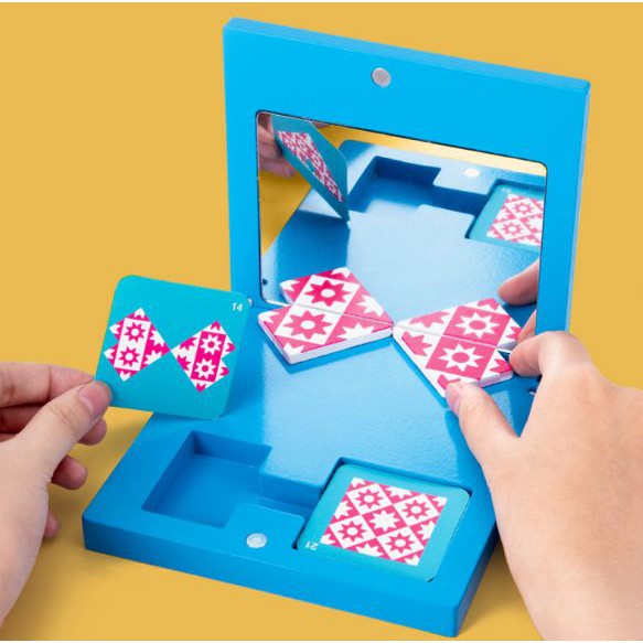 Đồ chơi phát triển tư duy, logic an toàn cho trẻ,Bộ ghép hình tư duy qua gương rèn tư duy và logic cho bé-Shopmina123