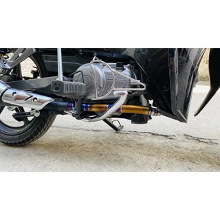 Cổ titan sirius xăng cơ size 27 gắn pô zin