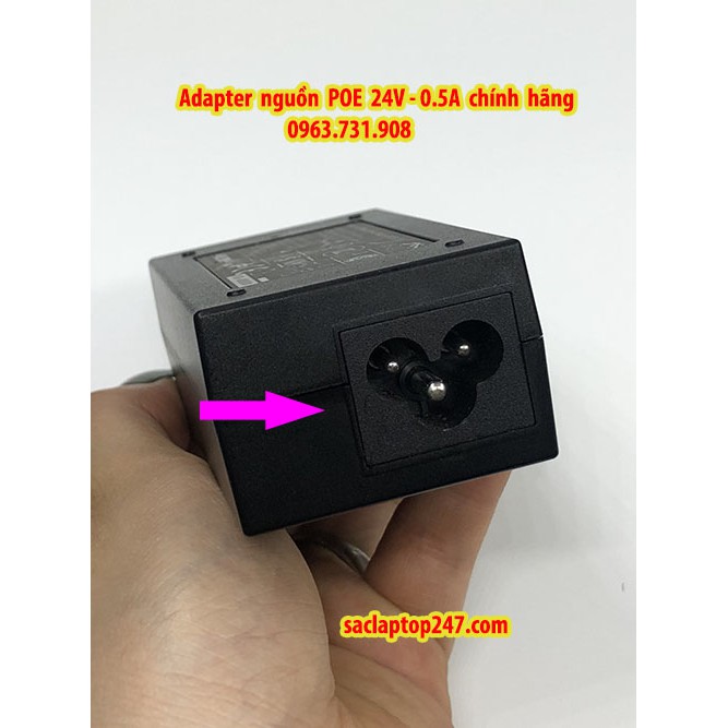 Adapter nguồn poe 24V 0.5A chính hãng, power over ethernet