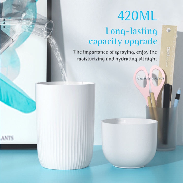 Máy Phun Sương Tạo Ẩm Khuếch Tán Tinh Dầu Mini 420ML Phun Tinh Dầu Toả Hương Thơm Cho Phòng Ngủ, Phòng Khách Và Xe Hơi