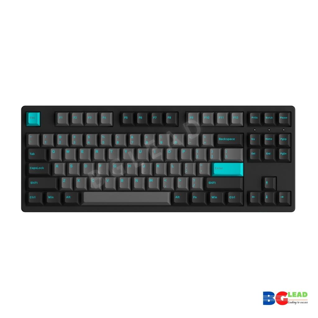 AKKO 3108 Plus Black &amp; Cyan / 3087 Plus Black &amp; Cyan (Foam tiêu âm / AKKO CS switch) - Mai hoàng phân phối