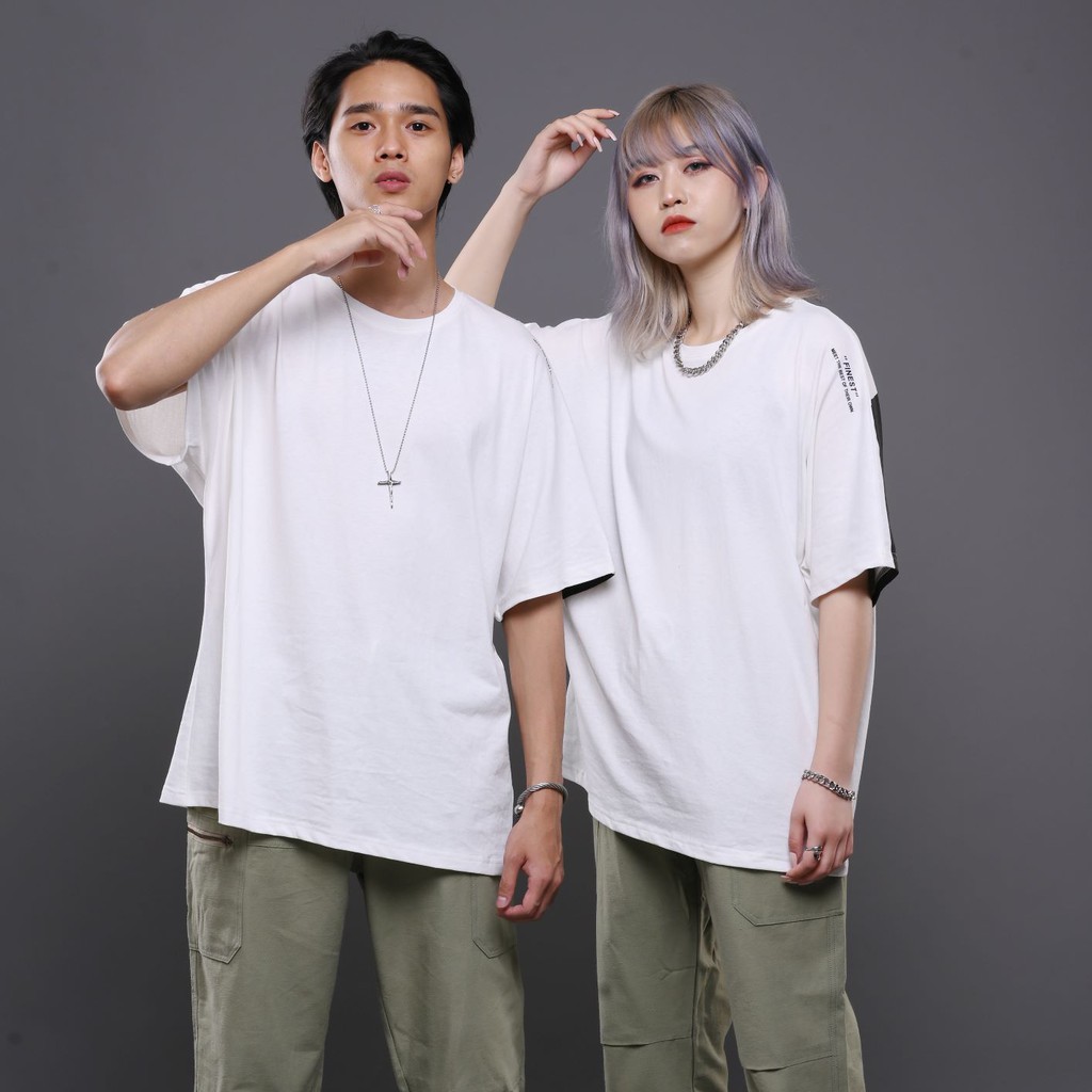 Áo phông đôi dáng rộng MÈO KAT-unisex cotton 100%