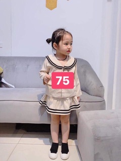 Set váy thủy thủ đuôi cá cho bé gái