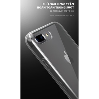 Ôp điện thoại iphone 7,8 Plus trong suốt( tặng kèm 2 miếng dán kính cường lực)