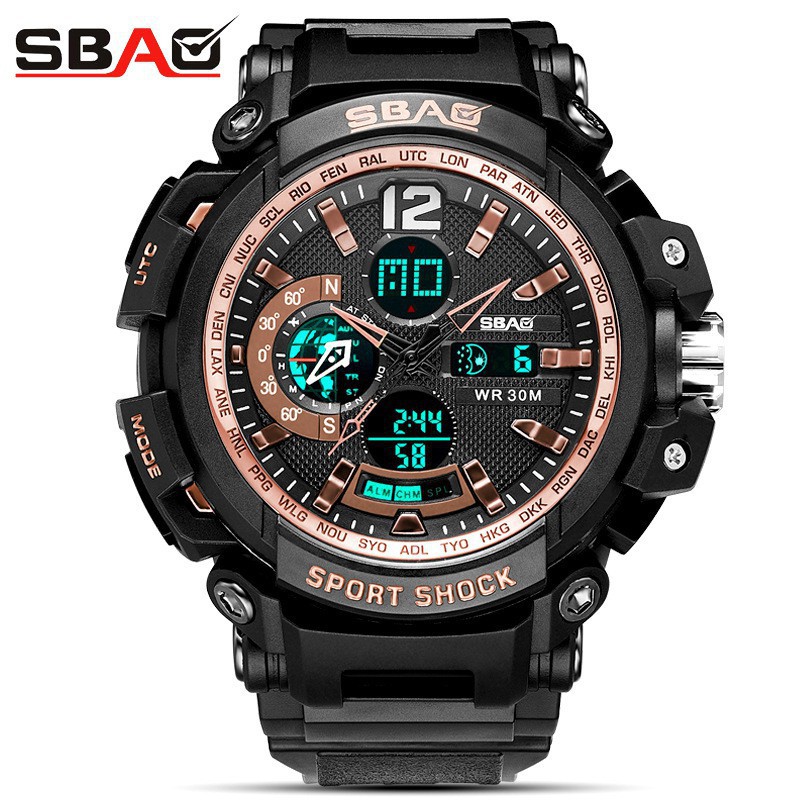 (Style Quân Đội) Đồng Hồ Nam Sbao USA SB18011 Sport Men - Full Box Chính Hãng