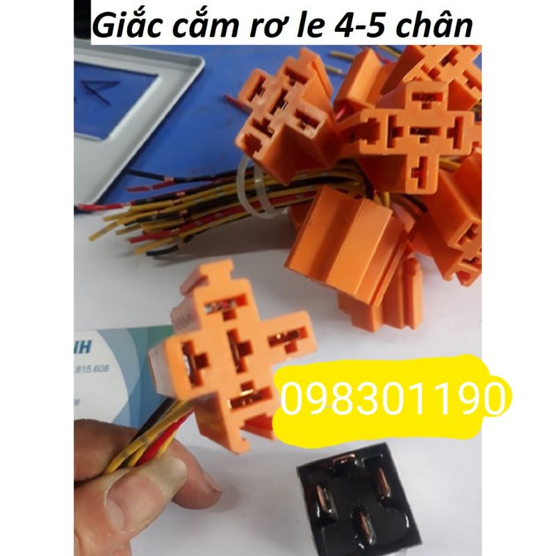 Chân cắm rơ le to,chân cắm rơ le 4 chân 5 chân cao cấp