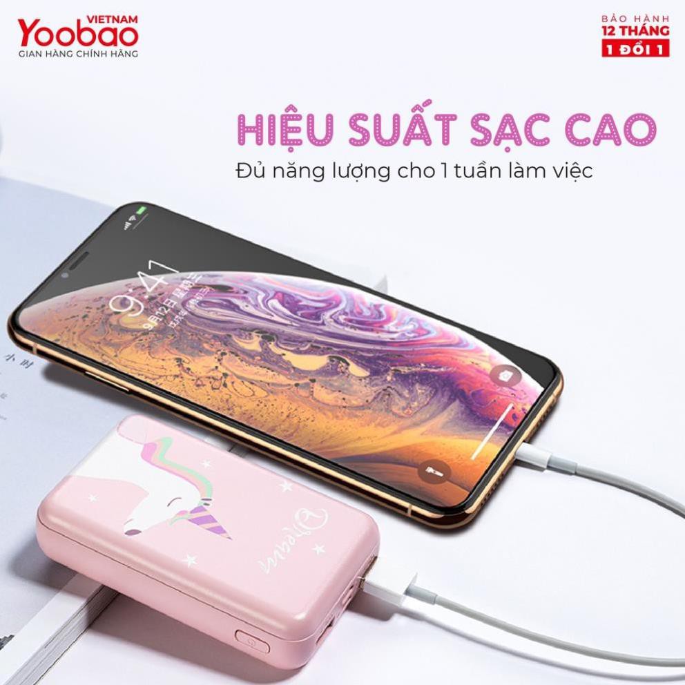 Pin Sạc dự phòng Yoobao mini 10000mAh P10W - Hãng chính hãng