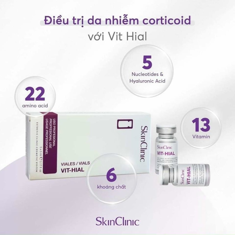 VIT-HIAL-sản phẩm chống lão hóa, phục hồi và tái tạo da 1 hộp 5 lọ