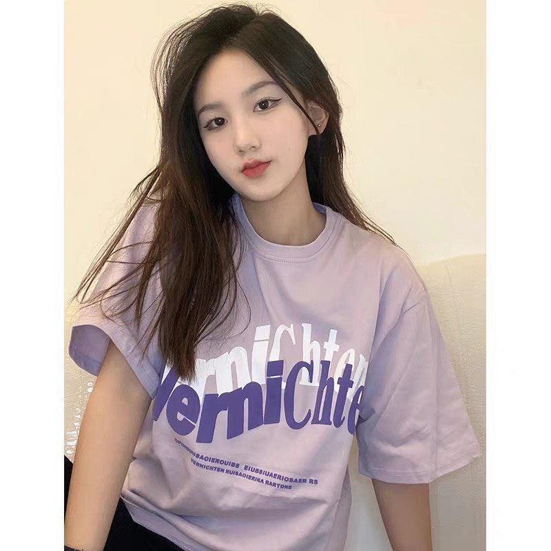 Áo phông form rộng nam nữ VerniChten 3 màu tay lỡ dáng oversize unisex phong cách ulzzang