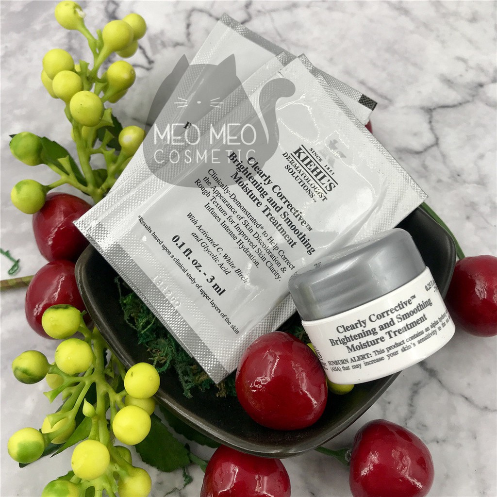 Kiehl's / Kiehls Kem Trắng Da NEW Clearly Corrective Brightening & Smoothing Moisture Treatment 7ml- Chính Hãng