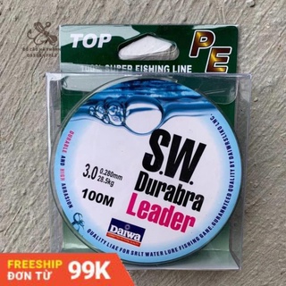 Dây dù câu cá siêu bền daiwa sw durabra leader 100m
