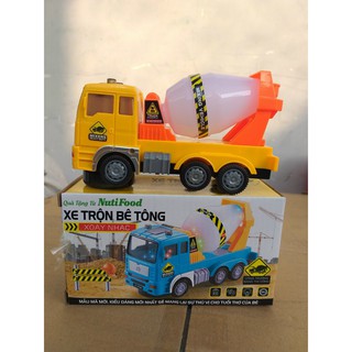 Xe trộn bê tông chạy pin cho bé chơi+pin