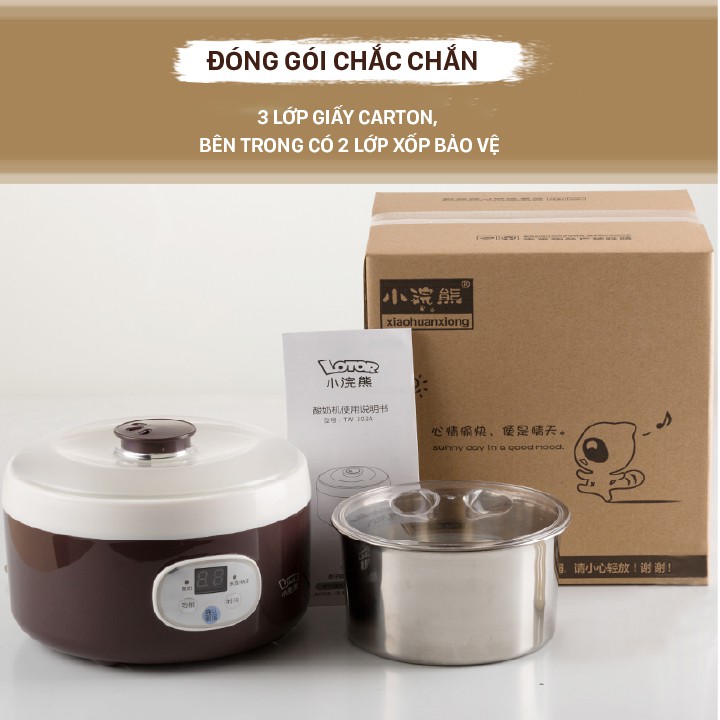 Máy làm sửa chua tự động Lotor TW303A - Dung Tích 1L, ba cấp độ làm sửa chua - Nhỏ gọn, Tiện lợi - BH 6 THÁNG