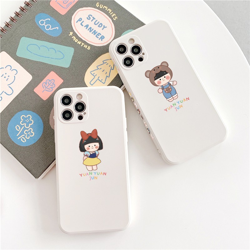 Ốp lưng iphone Yuan Jun cạnh vuông in hình viền 6/6plus/6s/6splus/7/7plus/8/8plus/x/xr/xs/11/12/pro/max/plus/promax/mini | BigBuy360 - bigbuy360.vn