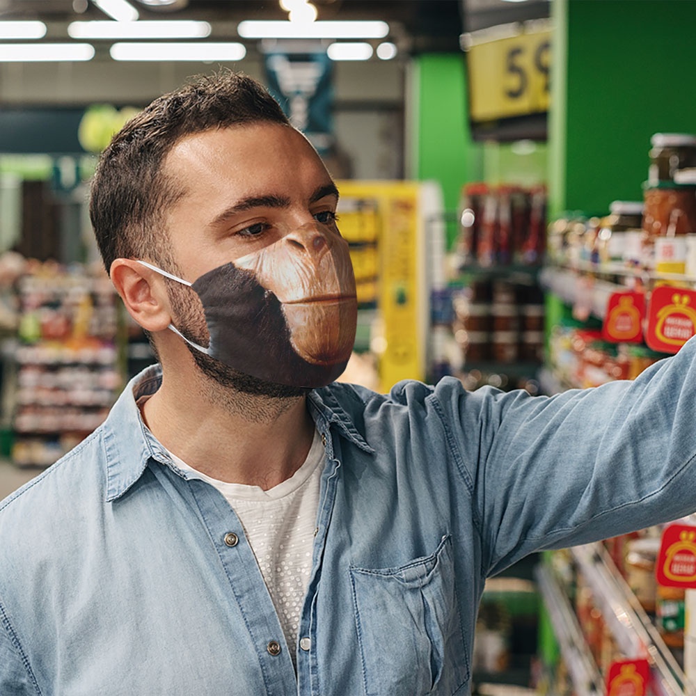 khẩu trang cho dân phượt Mặt Người_1300 CARTWELL chất liệu vải mềm 2 lớp chống nắng, phòng dịch bệnh, lọc ô nhiễm