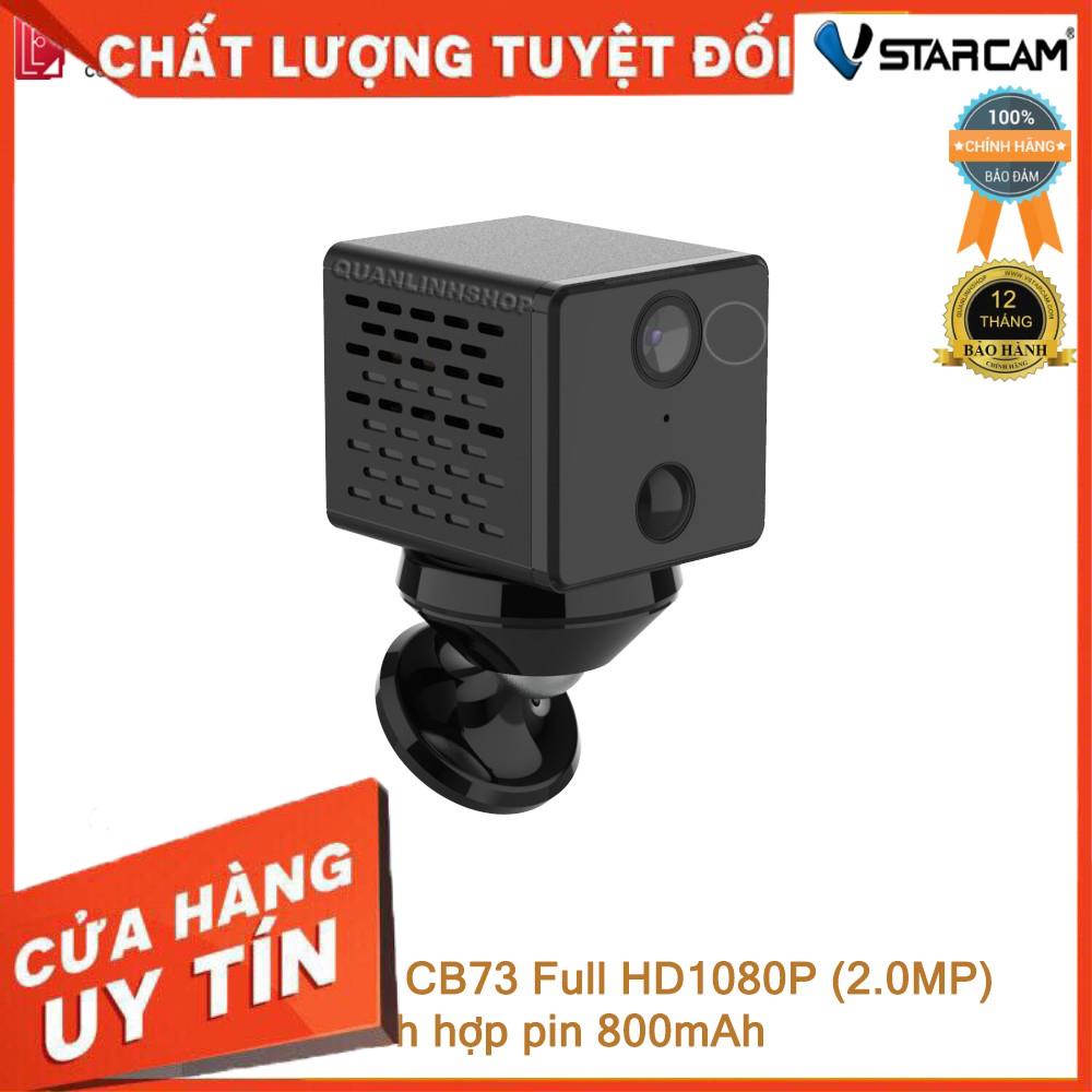 (giá khai trương) Camera giám sát mini IP Wifi hồng ngoại ban đêm Vstarcam CB73 Full HD 1080P 2MP tích hợp pin 800mAh