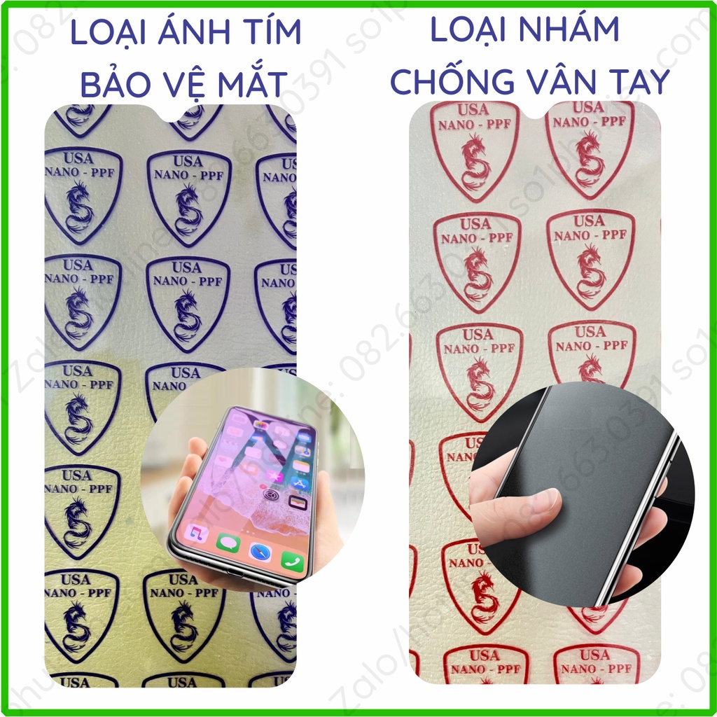 Dán cường lực Vivo Y01 /Y02/ Y02A/ Y02S / Y16 nano bảo vệ kính trong suốt , nhám chống vân tay, bảo vệ mắt