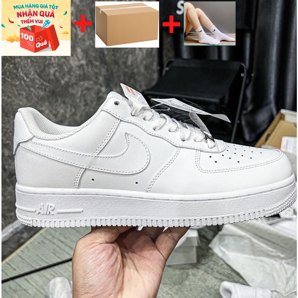 Giày_Nike Trắng , Giày_Nike Air Force 1 Trắng Cao Cấp Full Size Nam Nữ Hot Trend Full Box BILL