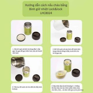 BÌNH GIỮ NHIỆT Ủ CHÁO Lock&Lock 500ml..