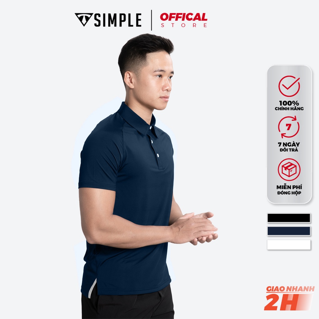 Áo Thể Thao Nam Polo TSIMPLE cổ bẻ tay ngắn vải thun lạnh thoáng mát phong cách trẻ trung chuẩn form ACR