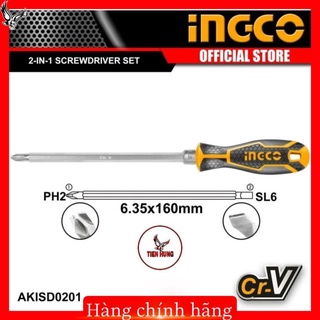 Tuốc nơ vít 2 đầu ingco akisd0201