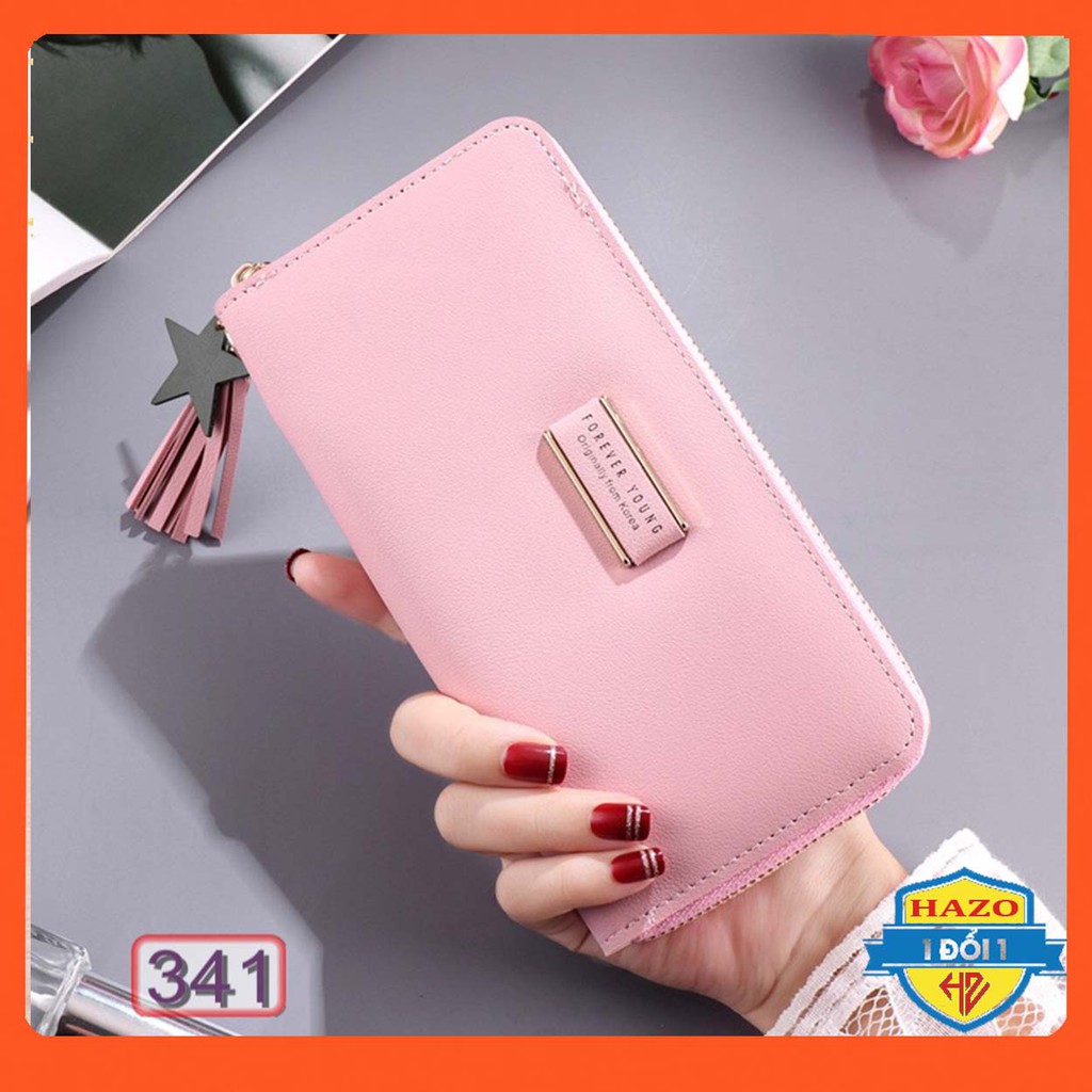 VÍ DÀI NỮ KHÓA KÉO FOREVER YOUNG VUÔNG TUA 341 DỄ THƯƠNG SIÊU HOT