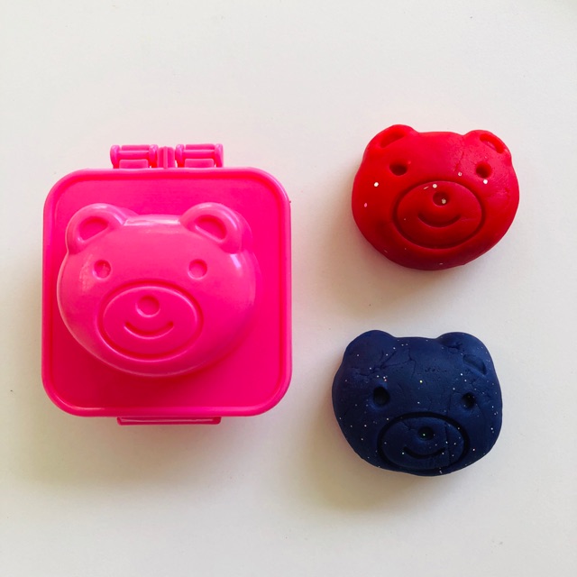 Bột nặn TEDU đất nặn an toàn - khuôn gấu 3D (không kèm bột)