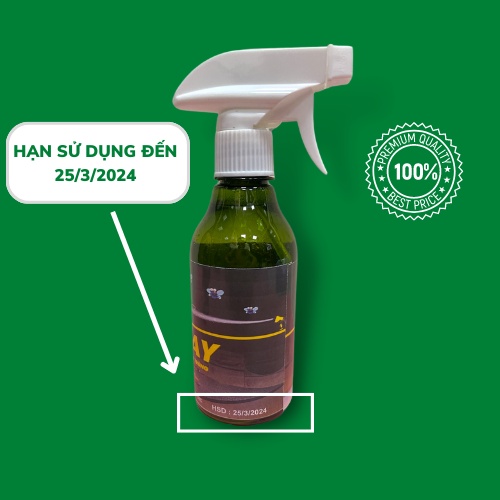 Combo 3 chai xịt đuổi chuột, đuổi côn trùng thảo mộc tự nhiên - Tặng kèm 2 vòi xịt