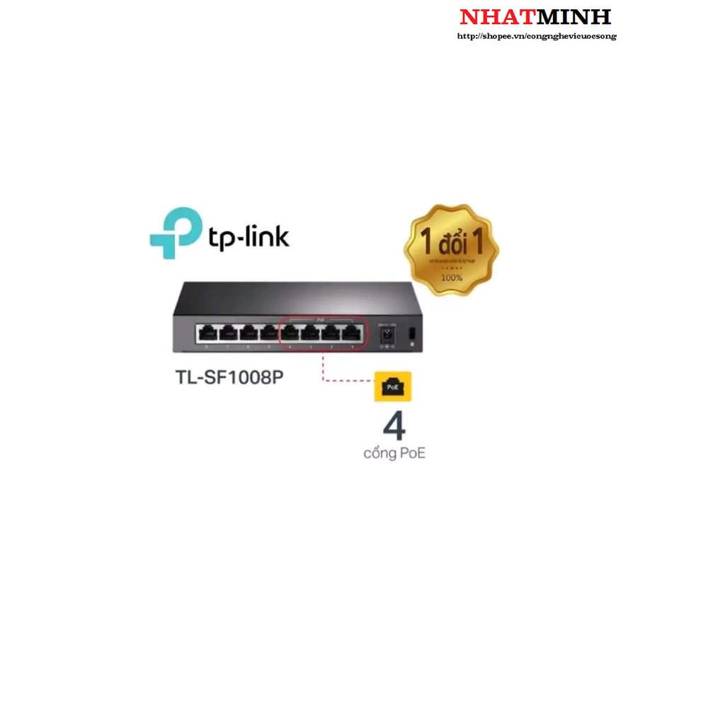 switch TP-Link SF1008D 8 port (Trắng) - HÃNG PHÂN PHỐI CHÍNH THỨC